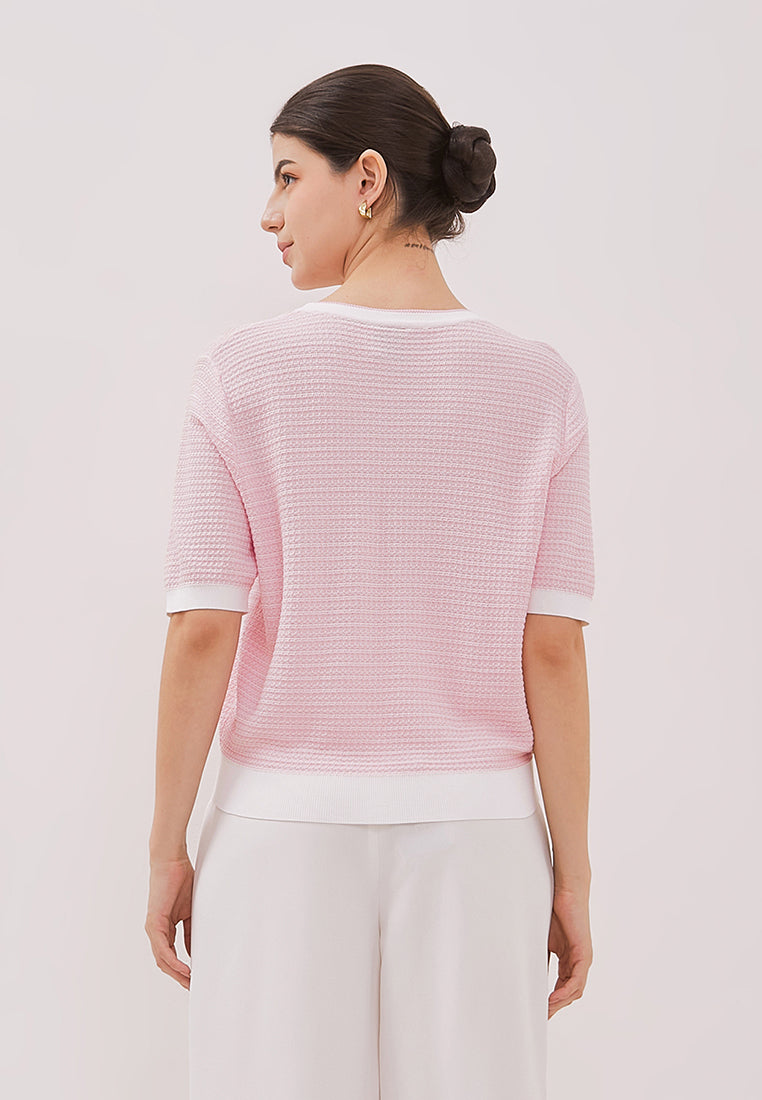 Chivy Top Short Sleeve Knit Top