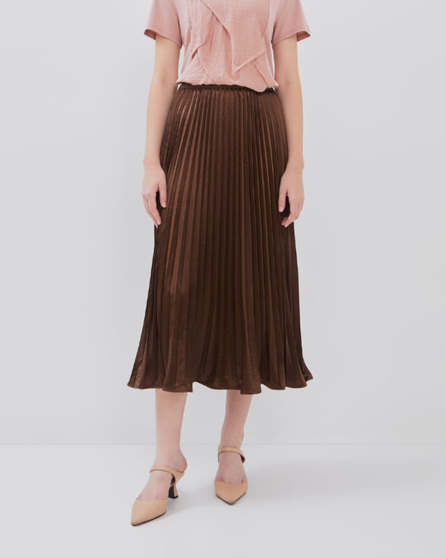 Keala Skirt - Shimmer Satin Fabric