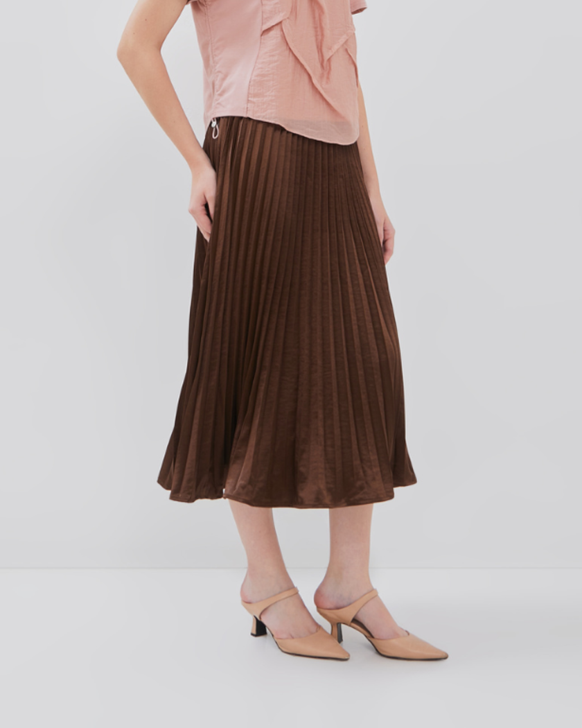 Keala Skirt - Shimmer Satin Fabric
