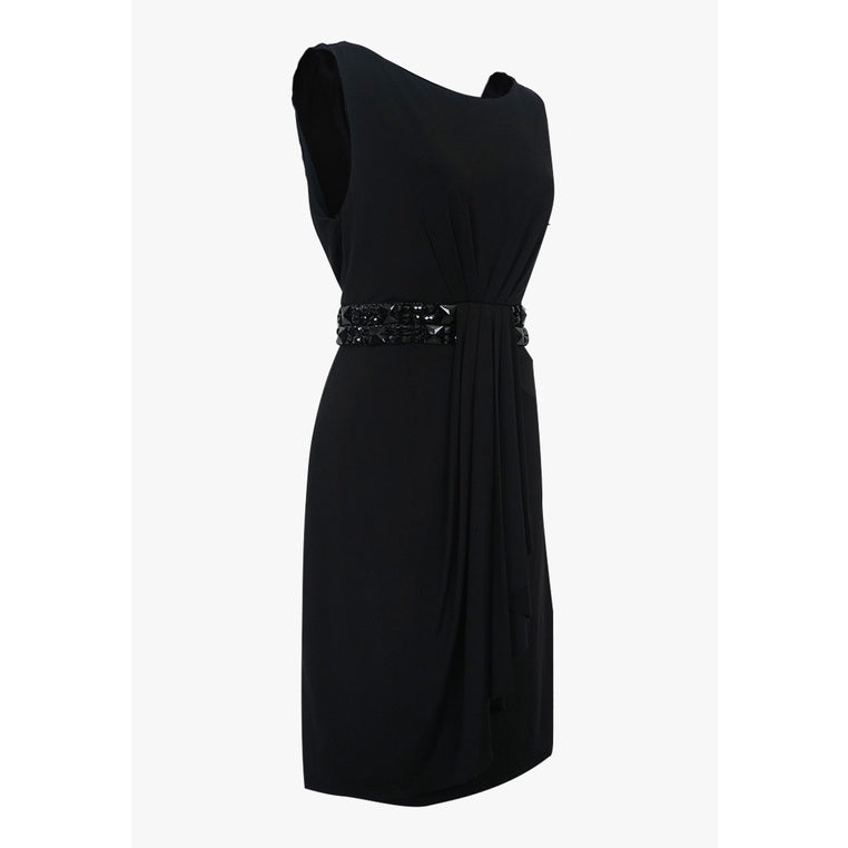 Knit Cascade Dress - Sleeveless Cascade Dress