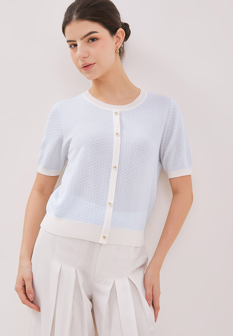 Arika Top - Short Sleeve Knit Top