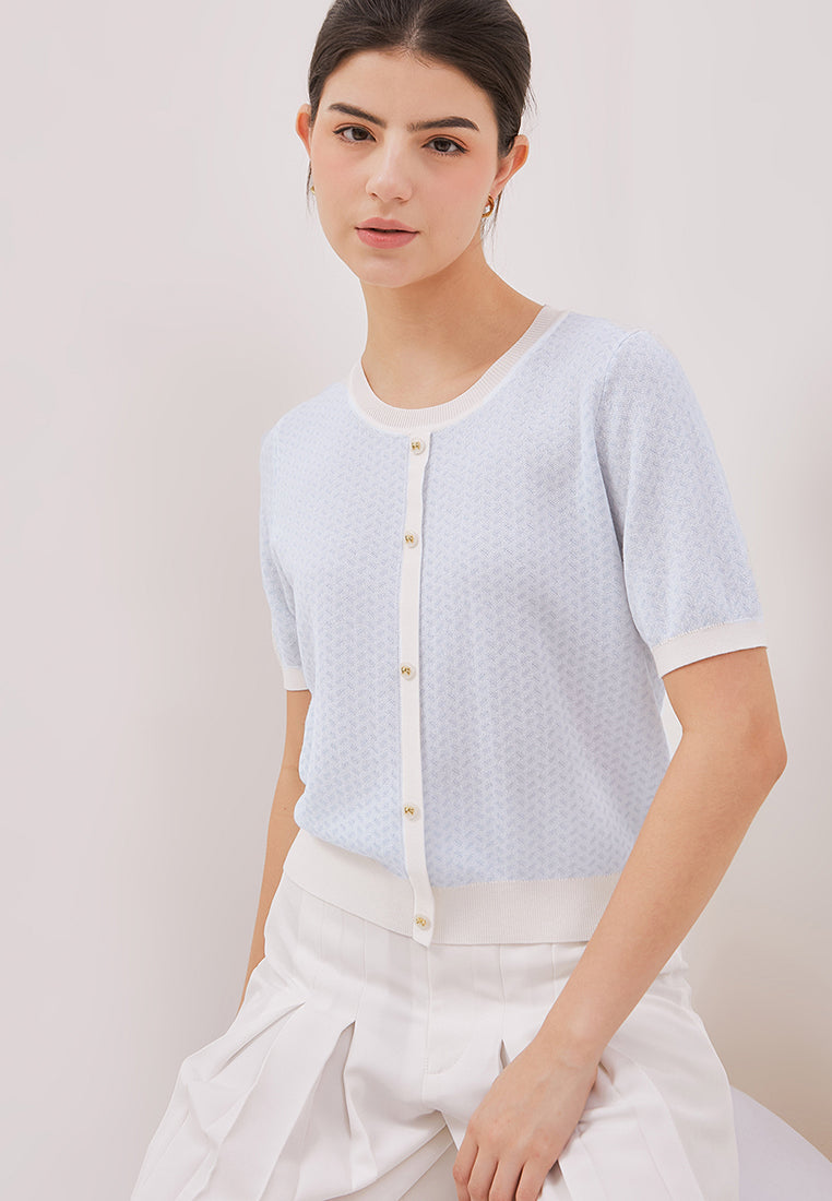 Arika Top - Short Sleeve Knit Top