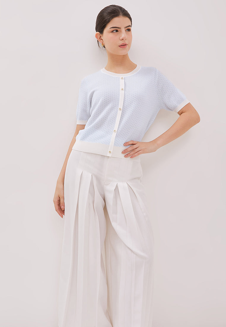 Arika Top - Short Sleeve Knit Top