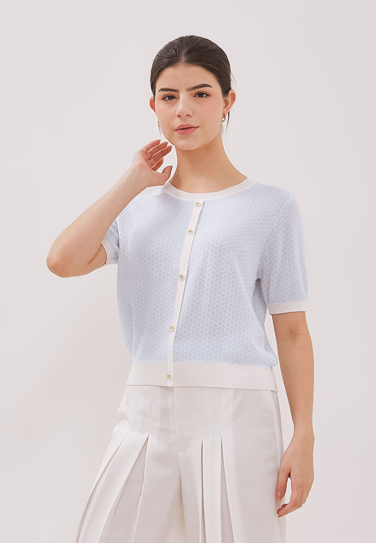 Arika Top - Short Sleeve Knit Top
