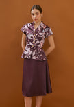 Anya Skirt - Satin Midi Flared Skirt