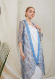Briyana Lace Outer – Long Asymmetrical Floral Lace Outerwear