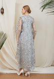 Briyana Lace Outer – Long Asymmetrical Floral Lace Outerwear
