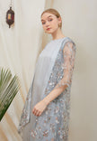 Briyana Lace Outer – Long Asymmetrical Floral Lace Outerwear