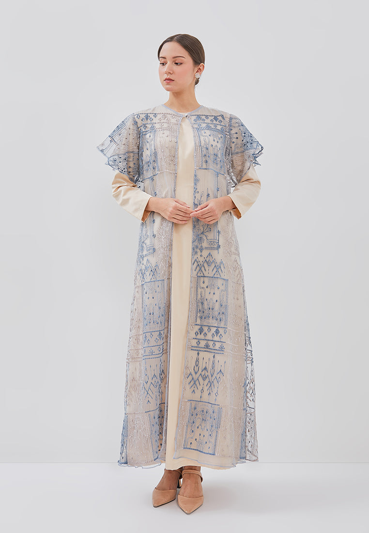 Caderina Outer - Pleats Embroidery Tulle Outer (Pre-Order)