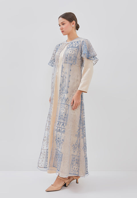 Caderina Outer - Pleats Embroidery Tulle Outer (Pre-Order)