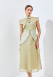 Calishya Cheongsam Dress - Midi Structured Fitted Dress