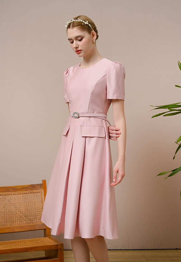 Ceraline Dress - Midi Fit Flared Dress