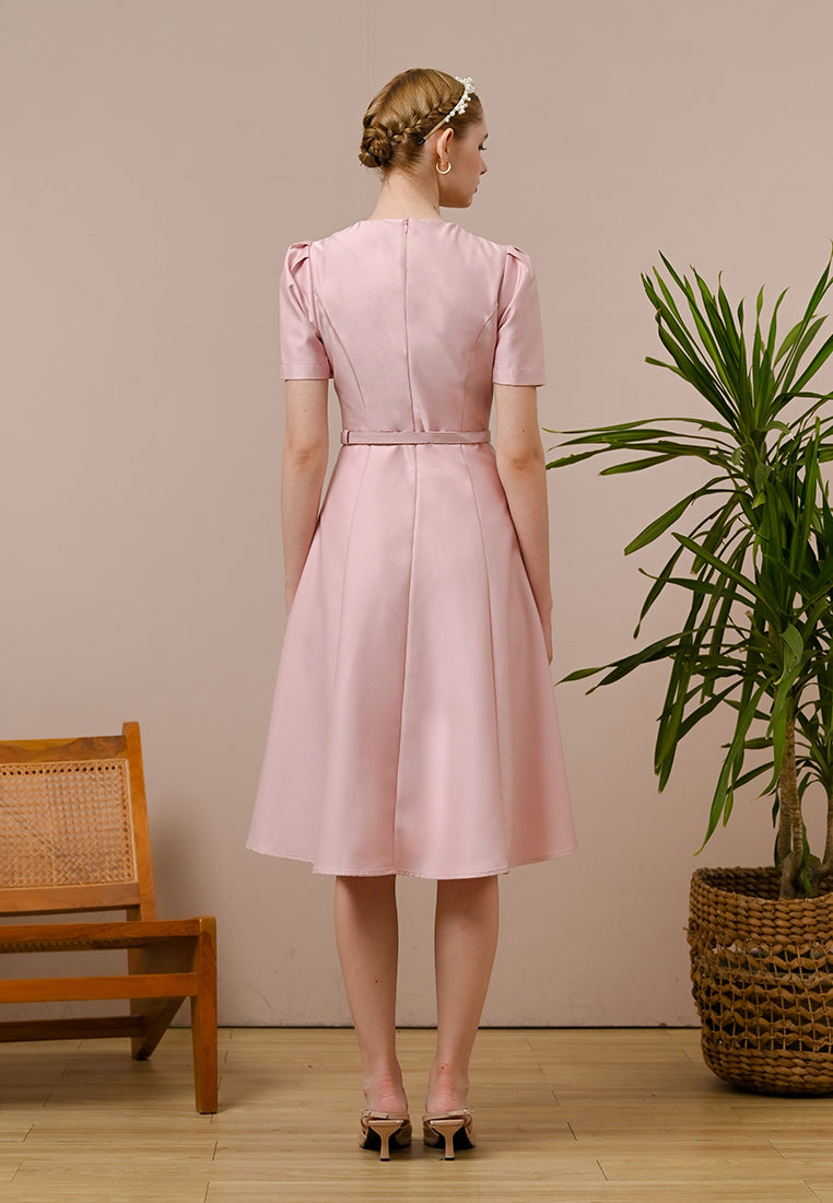 Ceraline Dress - Midi Fit Flared Dress