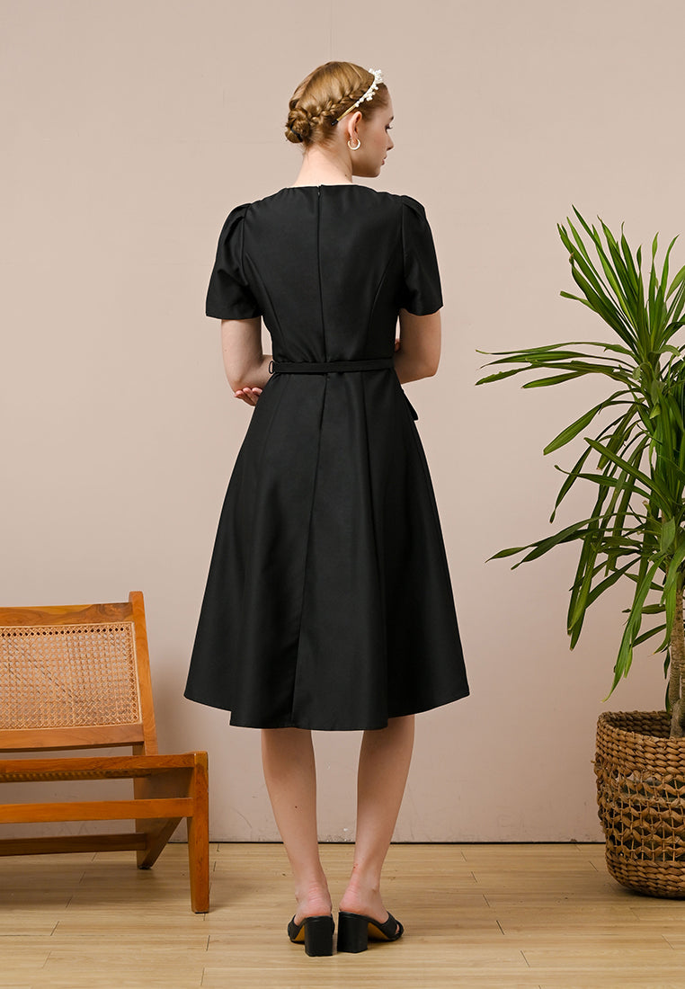 Ceraline Dress - Midi Fit Flared Dress