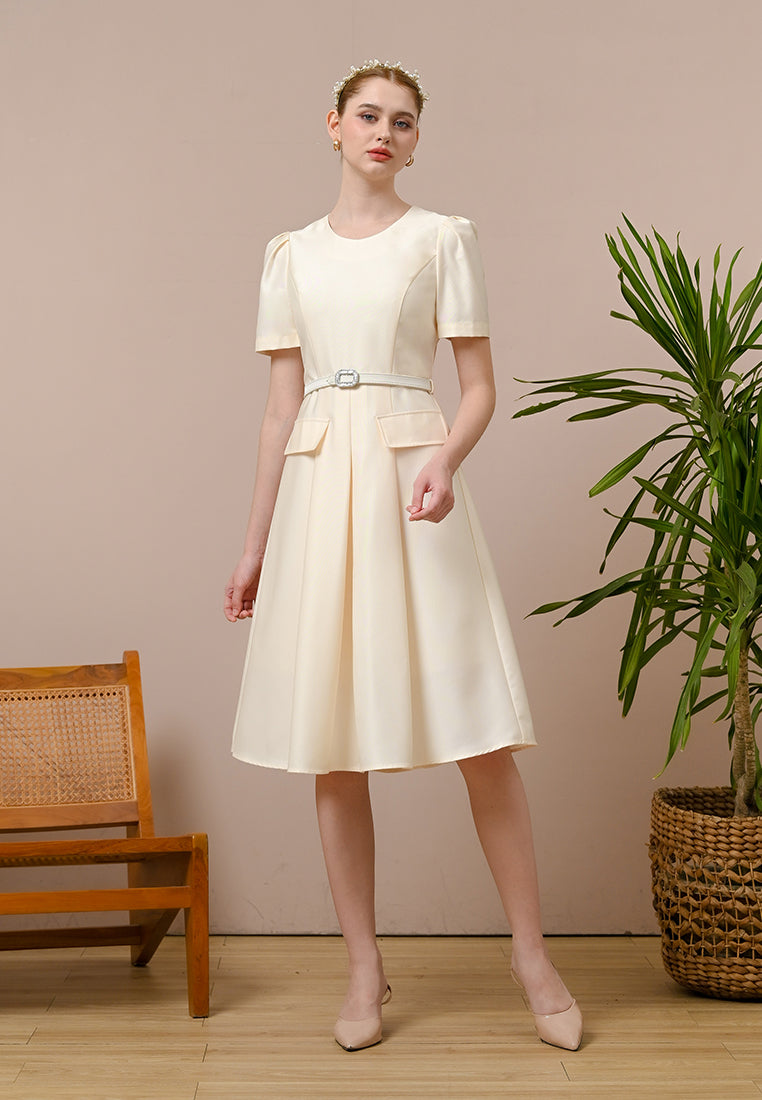 Ceraline Dress - Midi Fit Flared Dress