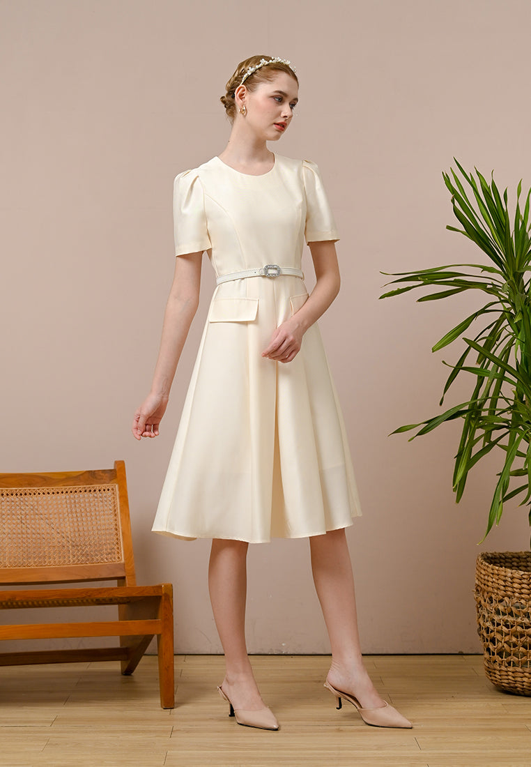 Ceraline Dress - Midi Fit Flared Dress