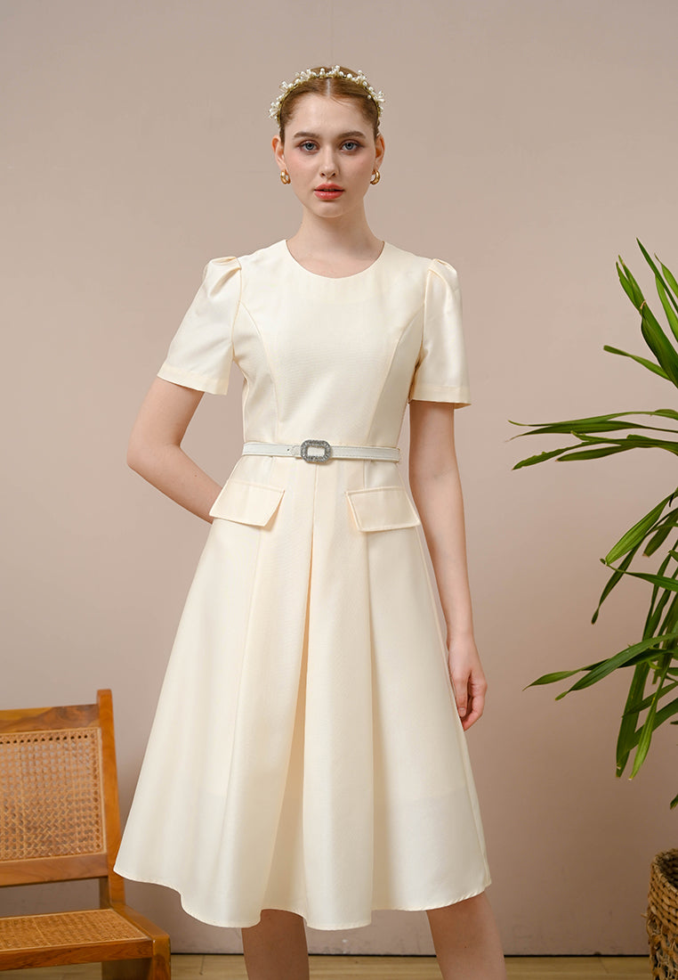 Ceraline Dress - Midi Fit Flared Dress