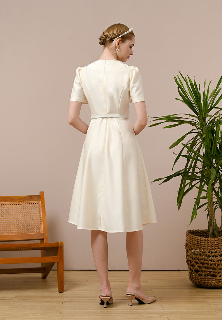 Ceraline Dress - Midi Fit Flared Dress