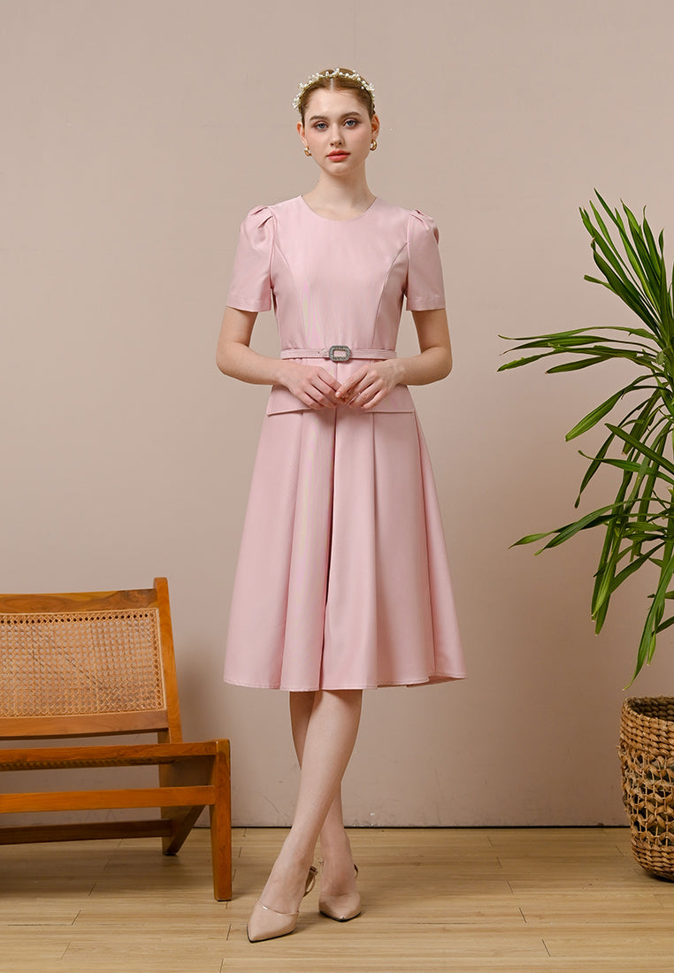 Ceraline Dress - Midi Fit Flared Dress