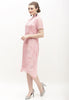 Cerci Cheongsam Dress - Sheer Organza Dress with Mandarin Collar