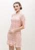 Charisa Cheongsam Dress - Lace Slit Dress with High Mandarin Collar