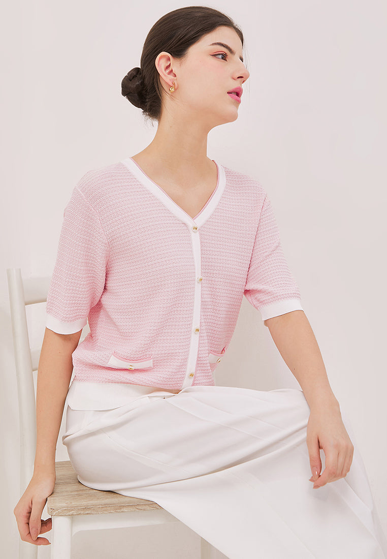 Chivy Top - Short Sleeve Knit Top