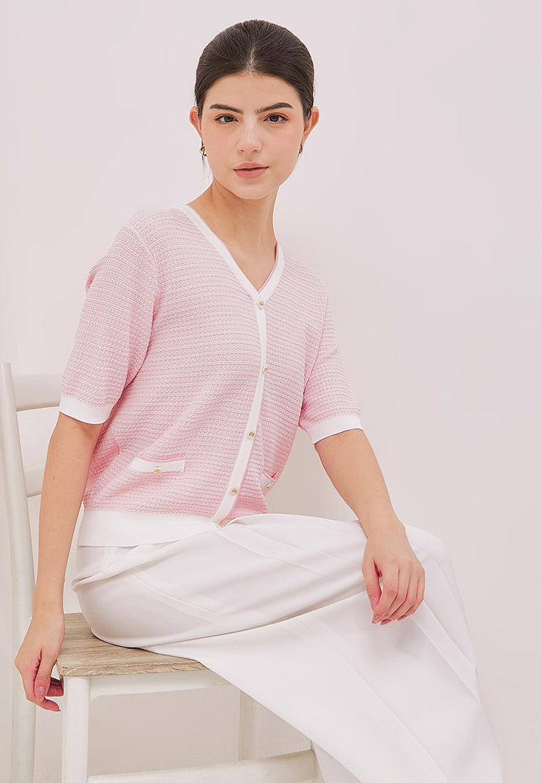 Chivy Top - Short Sleeve Knit Top