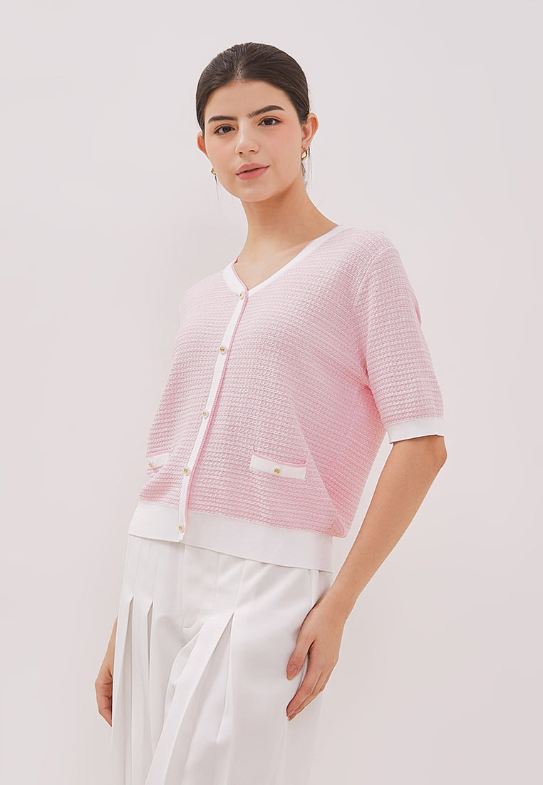 Arika Top - Short Sleeve Knit Top