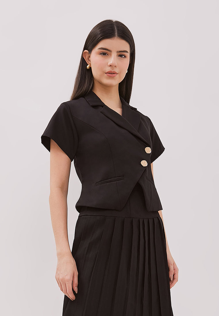 Climen Skirt - Knee length Pleats Skirt