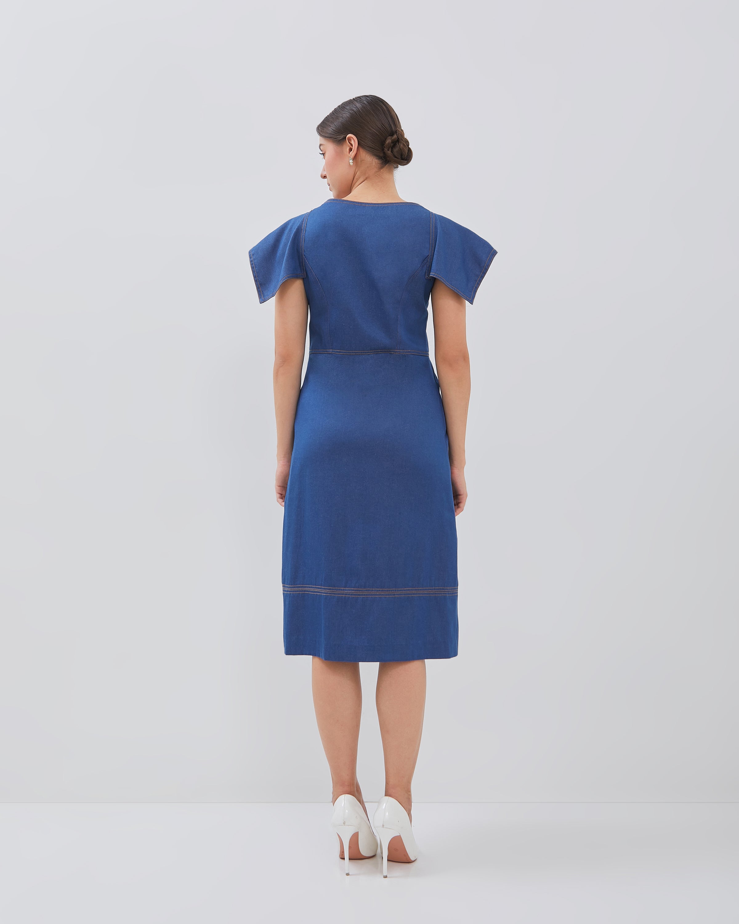 Collete Dress - Comfy Denim Fabric (Pre-order)