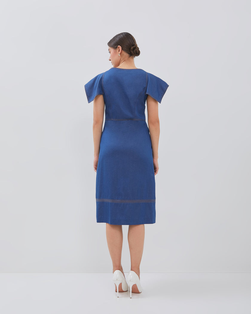 Collete Dress - Comfy Denim Fabric (Pre-order)