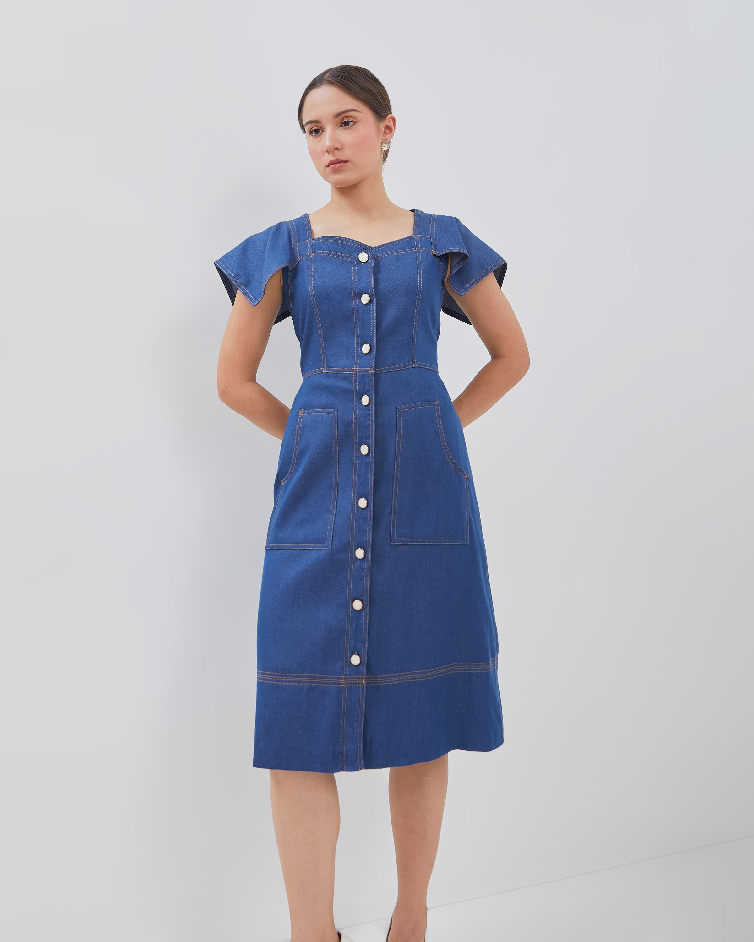 Collete Dress - Comfy Denim Fabric (Pre-order)