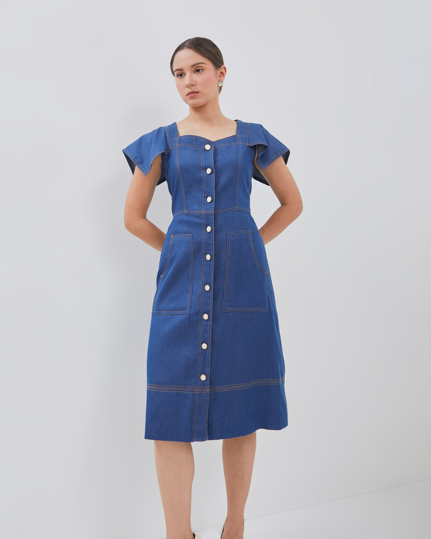 Collete Dress - Comfy Denim Fabric (Pre-order)