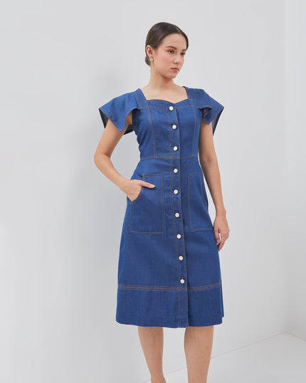 Collete Dress - Comfy Denim Fabric (Pre-order)