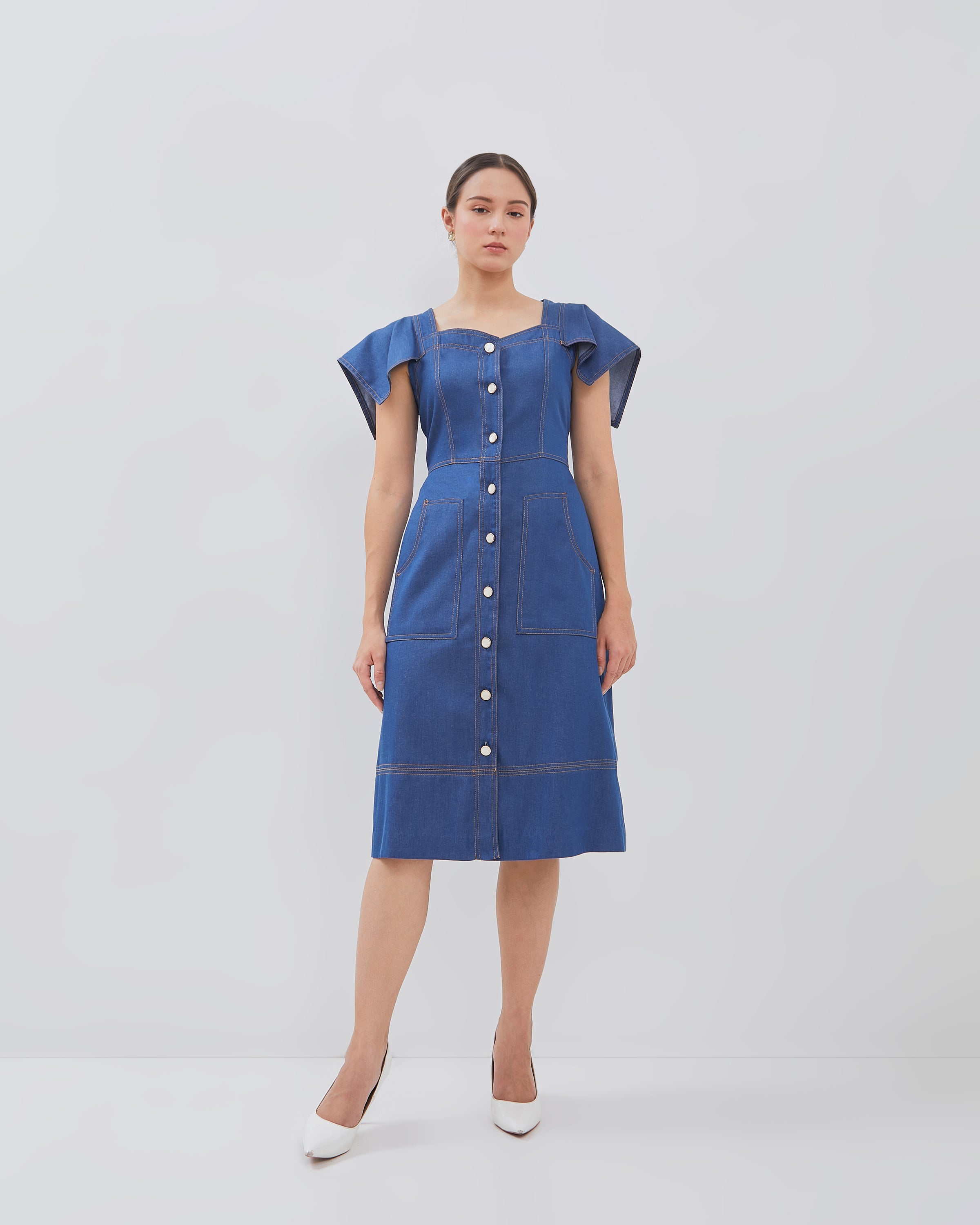 Collete Dress - Comfy Denim Fabric (Pre-order)