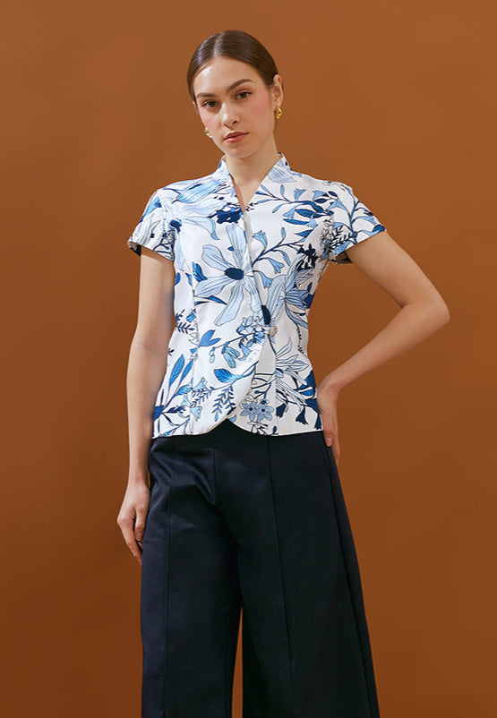 Courtney Top - Slim Fit Floral Print Top (Pre-Order)