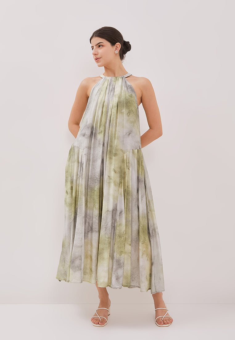 Doris Dress - Halter Neck Maxi Dress