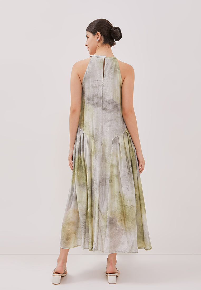 Doris Dress - Halter Neck Maxi Dress