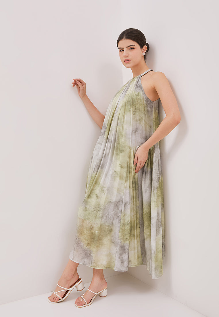 Doris Dress - Halter Neck Maxi Dress