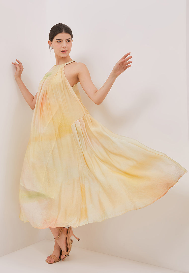 Doris Dress - Halter Neck Maxi Dress