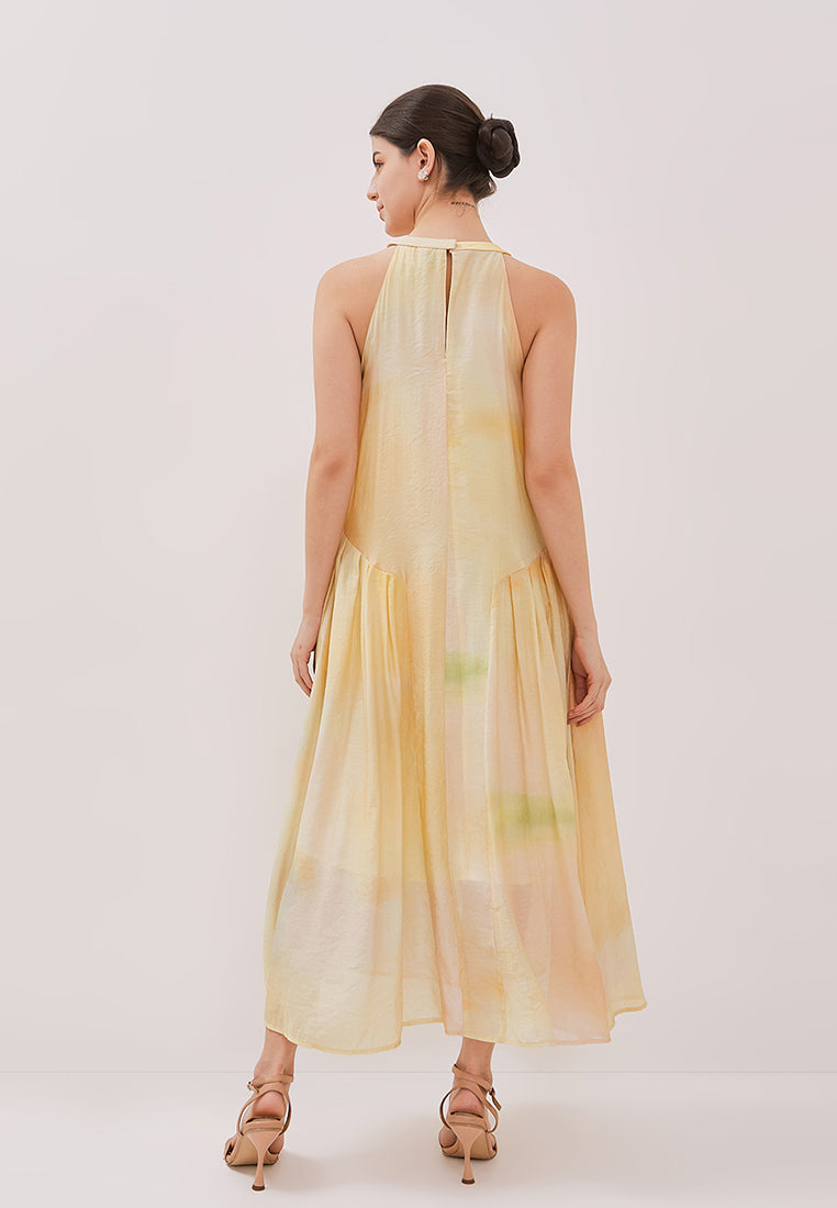 Doris Dress - Halter Neck Maxi Dress