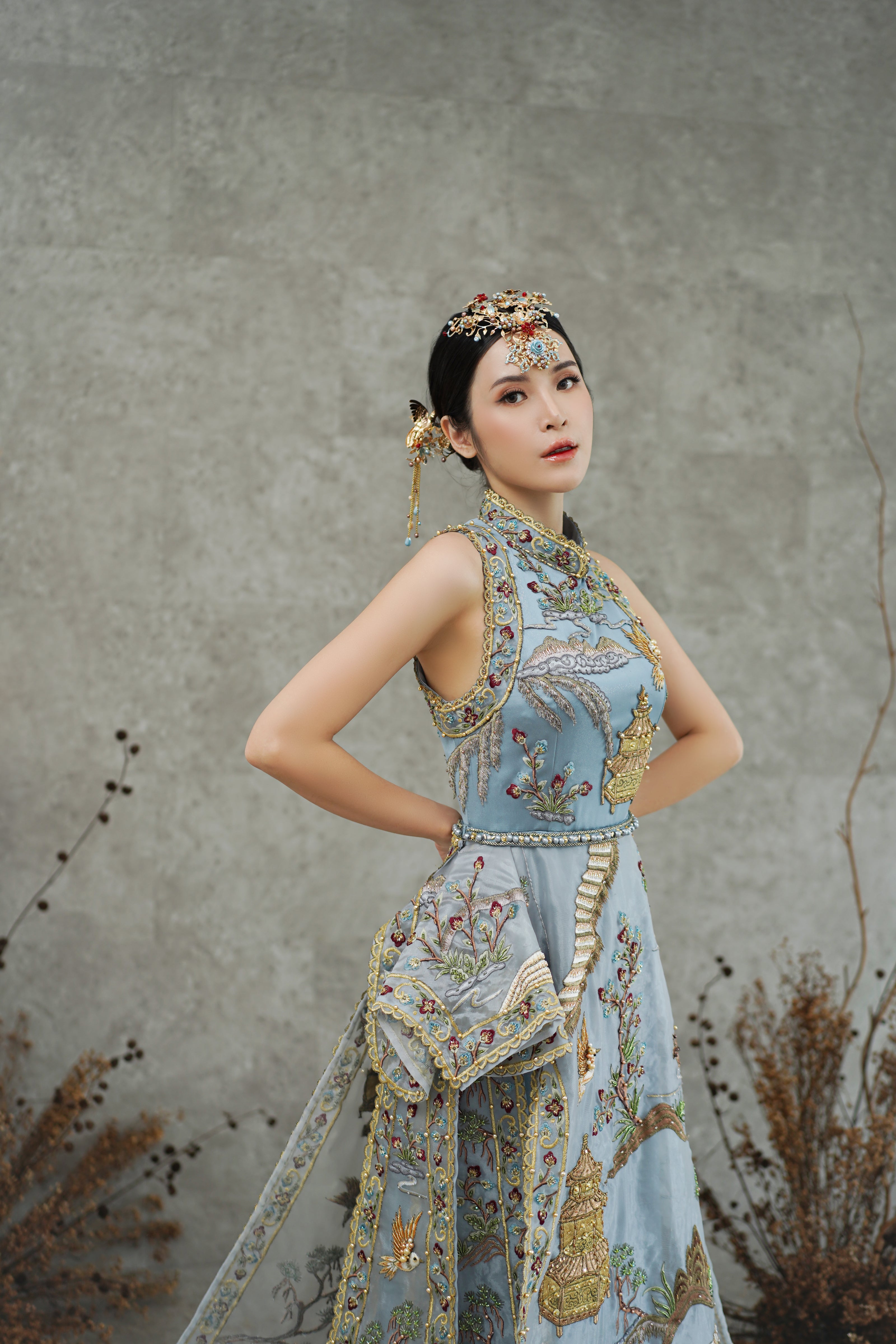 Clarisse Sangjit Dress (Rent)
