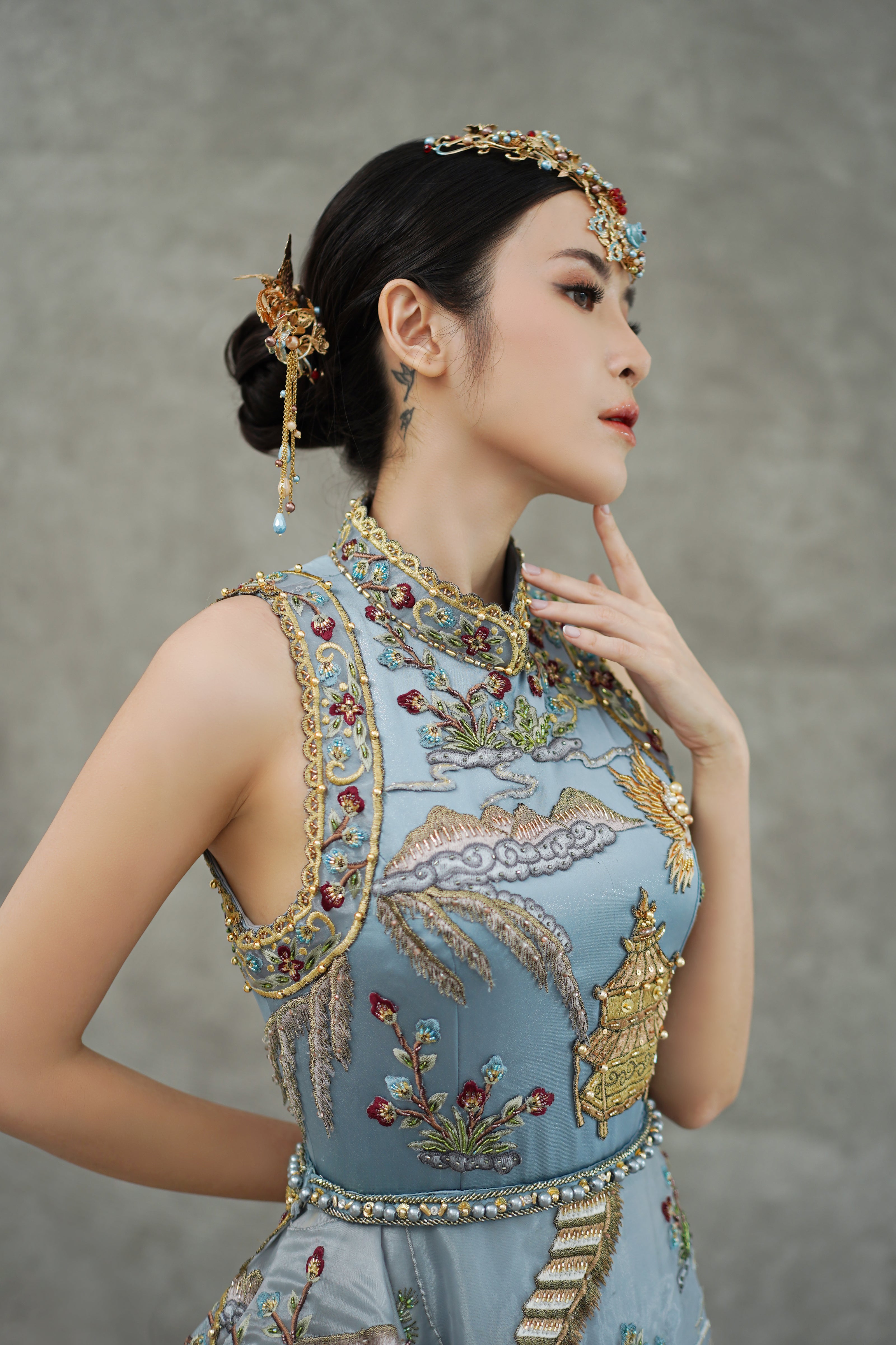 Clarisse Sangjit Dress (Rent)