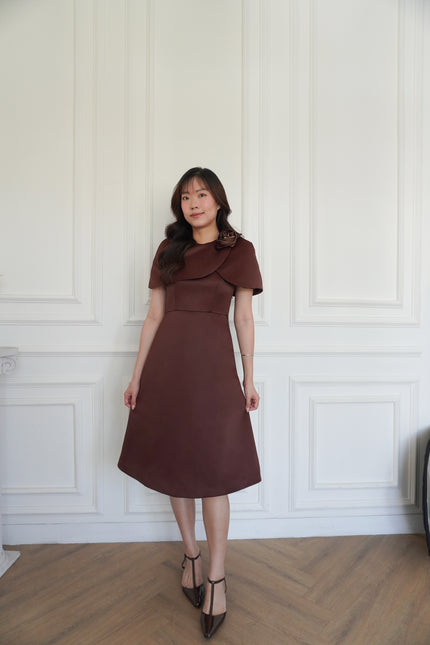 Lisette Dress - Sophisticated Cape Variation (Pre-order)