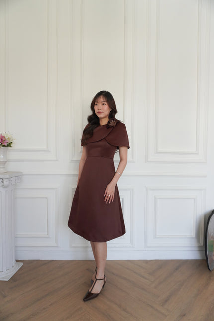 Lisette Dress - Sophisticated Cape Variation (Pre-order)