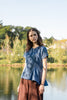 Jeane Top - Cotton Denim Fabric (Pre-order)