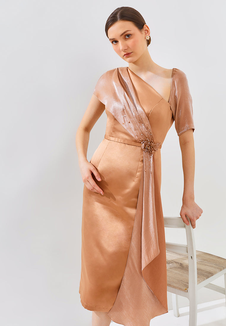 Shivani Dress - Midi Asymmetrical Dress