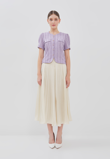 Relia Top - Textured Embossed Top