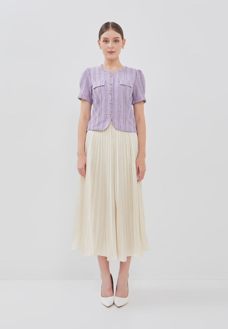 Relia Top - Textured Embossed Top