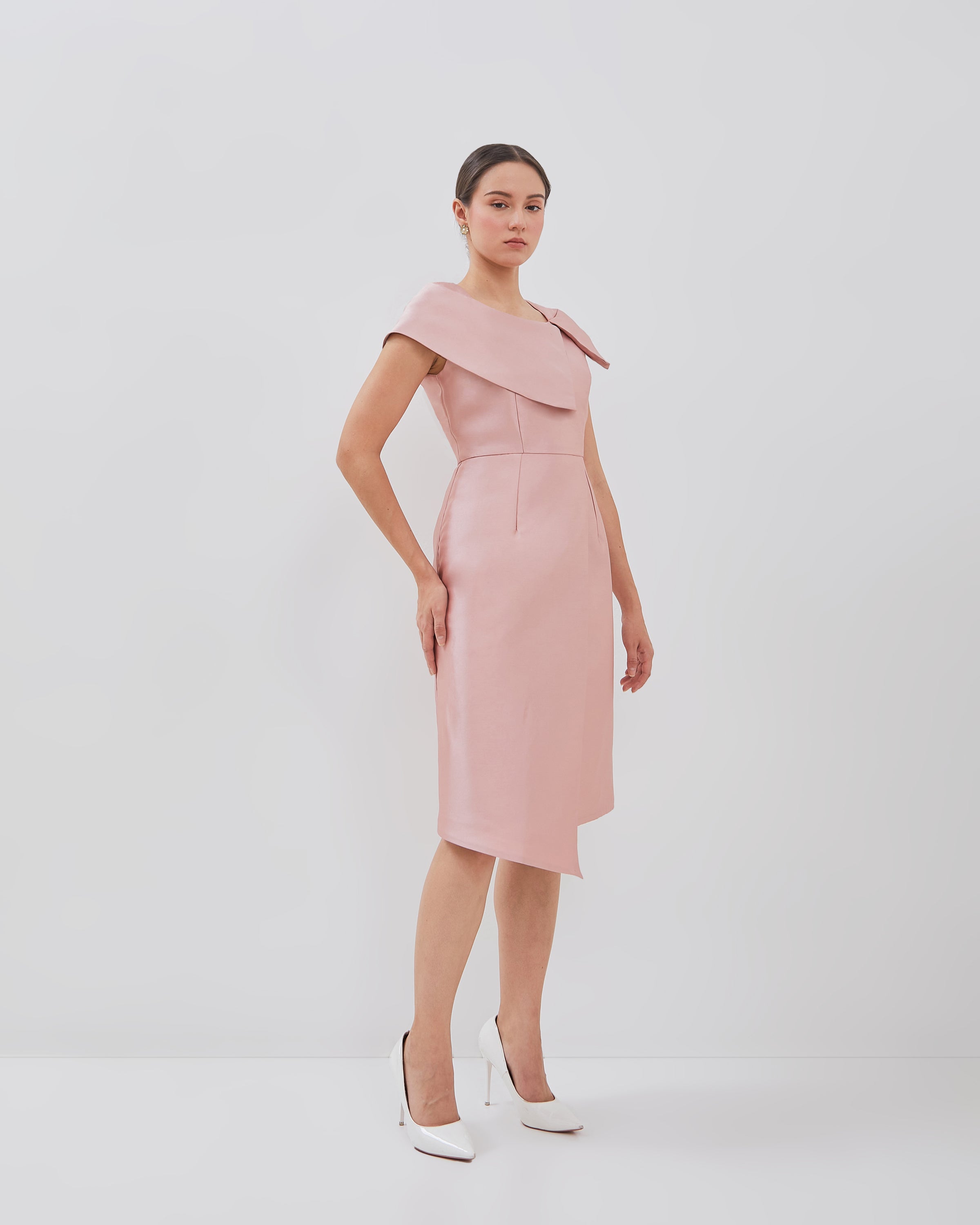 Filly Dress - Asymmetrical Cape Sleeves (Pre-order)